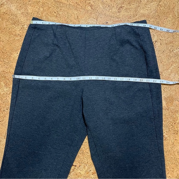 J.Jill Ponte Slim Leg Charcoal Gray Pull On Pants Sz XL - Picture 9 of 12